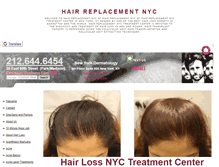 Tablet Screenshot of hairreplacementnyc.org